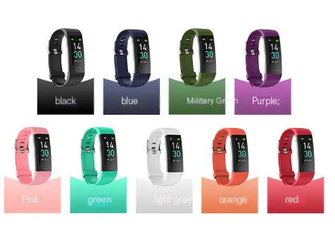 Fitness Heart Rate and Step Tracking Smart Bracelet